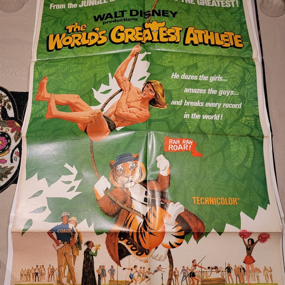 Walt Disney The World's Greatest Athlete original movie poster!